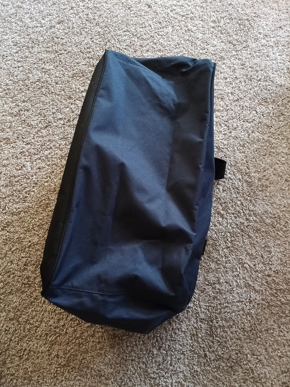 Nautica Navy and Black Duffel Bag with Orange Accent